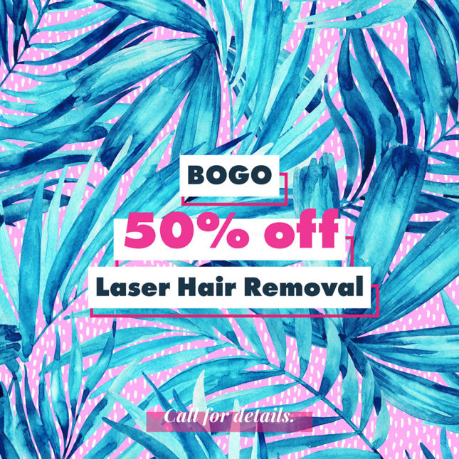 Gainesville, Florida 50% Off Laser Hair Removal.