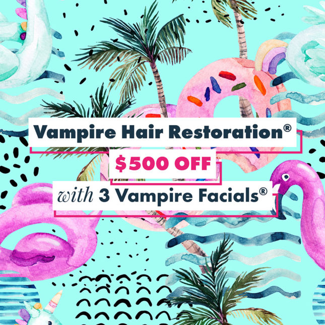Vampire Hair Restoration $500 Off